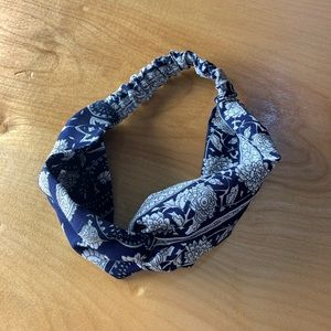 Blue Paisley Print Headband🦋